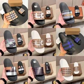 Burberry Cressita flip flops uomo casual traspirante moda tacco piatto sandali antiscivolo-2337  