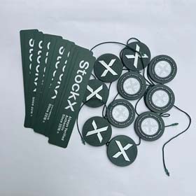 Tag STOCKX tag scarpa sportiva fibbia carta verde fibbia antifurto forchetta verde fibbia anti-regol  