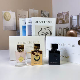 Amafu scatola bianca set di profumo a tre pezzi-3217  