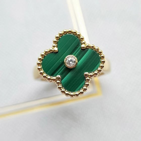 Van Cleef & Arpels classico anello in malachita-3695  