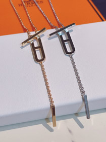 Hermes maiale naso collana senza diamanti-4002  