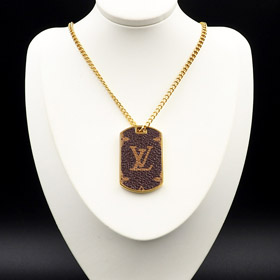 Louis Vuitton LV Militare Lettera Collana-4025  