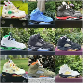 Giordania Air Giordania 5 anti-scivolo resistente all'usura high-top scarpe da basket retro-2874  