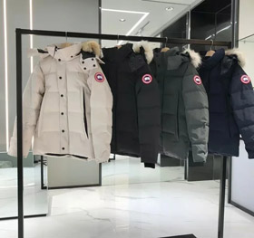 Canada Goose Wyndham serie due lati grande tasca cappuccio impermeabile vento impermeabile piuma calda -4284  