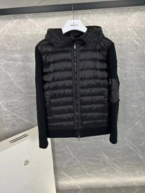 Moncler Quilted cappuccio medio giù giacca-4320  
