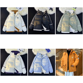 Adidas cappuccio caldo e confortevole casual piuma giacca-4354  