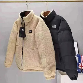 Il nord faccia zip-up colletto in lana giù giacca-4398  