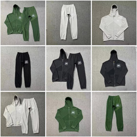 Corteiz cappuccio tasca con cerniera casual felpa tuta -4419  