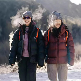 ACG serie colore blocco cappuccio zip-up giacca-4769  