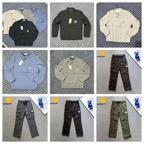 Giacca e pantaloni sciolti Carhartt colore solido-4787  