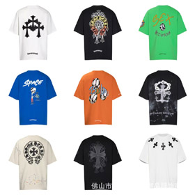 Chrome Hearts CH T-shirt a maniche corte alla moda-5095  