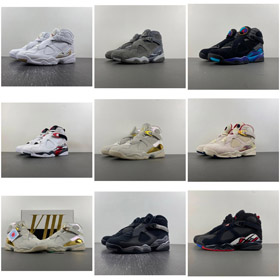 Giordania Air Giordania 8 Retro Aqua OG High-Top Scarpe da basket-5101  