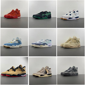 INVITTITO x Giordania Air Giordania 4 Mid-Top Retro Scarpe da basket-5103  