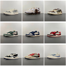 Nike Travis Scott x Giordania Air Giordania 1 Scarpe da pattinaggio basso-5105  