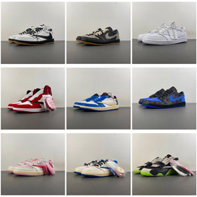 Nike Travis Scott x Giordania Air Giordania 1 basso OG Retro Skate Scarpe-5106  