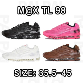 Supreme x Nike Air Max 98 TL maglia e pelle scarpe sportive casual a basso top-5120  