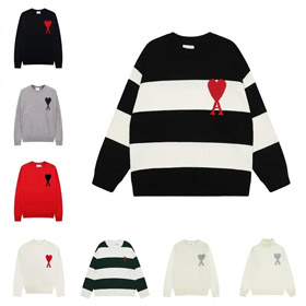 AMIPARIS crew collo monocolore maglia maglione-5155  