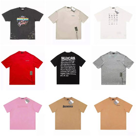 Balenciaga Nuova Collezione T-shirt a maniche corte stampata Loose-Fit-5166  