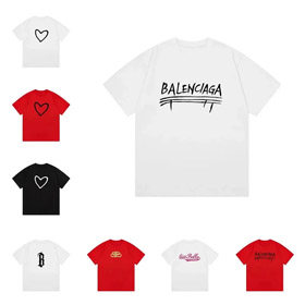 Balenciaga nuova T-shirt a maniche corte stampata a collo rotondo-5176  