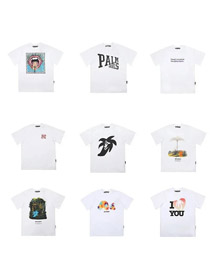 Palm Angels crew collo cotone maglietta a maniche corte con stampa palma-5180  