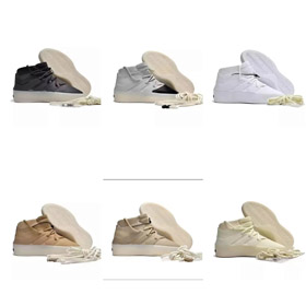 Paura di Dio x adidas Atletics Serie Argilla punta rotonda Lace-up Mid-top Scarpe da basket-5216  