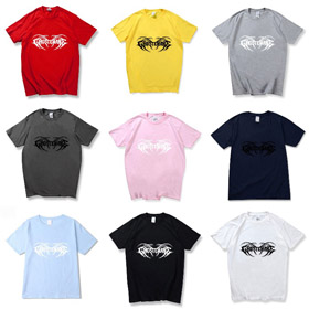 Ghostemane T-shirt a maniche corte stampata in stile scuro europeo e americano-5225  