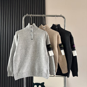 Stone Island monocolore pulsante su stand-collar cardigan a maglia-5234  