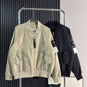 Giacca di cotone da baseball in stile pilota di Stone Island-5241  