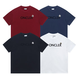 Moncler nuovo arrivo stampato lettera logo ricamato sciolto a maniche corte T-shirt-5310  