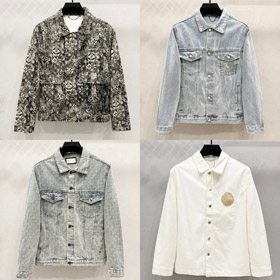 Louis Vuitton LV Gucci Dior logo lettera jacquard ricamato giacca in denim-5320  