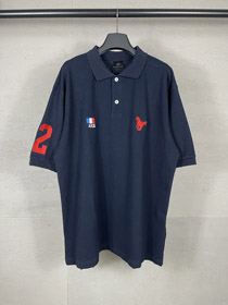 Burberry angosciato, logo di cavallo ricamato, camicia polo casual-5331  