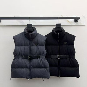 Prada nuovo giubbotto in giù con logo e vita regolabile-5354  