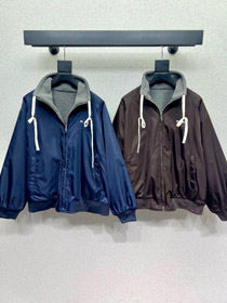 Miu Miu nuova giacca casual con zip reversibile-5373  