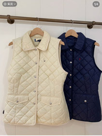 Polo Ralph Lauren nuovo arrivo collare bottone giù trapuntato cotone gilet-5374  