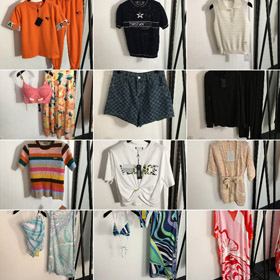 Prada Dior Chanel T-shirt a maniche corte e pantaloni set-5393  