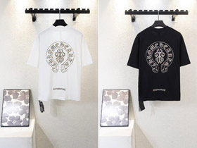 Chrome Hearts CH Nuova Collezione Colorato ricamato Sanscrito T-shirt a maniche corte-5416  
