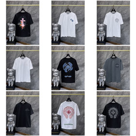 Chrome Hearts CH nuova ricamata T-shirt a maniche corte a vestibilità loose-5426  