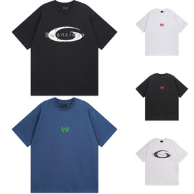 Balenciaga nuova T-shirt a maniche corte scarsa lavata e angosciata-5430  