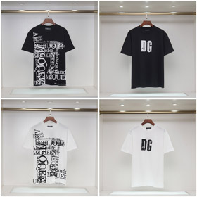 Alexander McQueen lettera stampa crew collo a maniche corte casual T-shirt-5435  