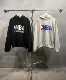 FOG Essentials x NBA collaborazione flocked felpa a cappuccio-5439  