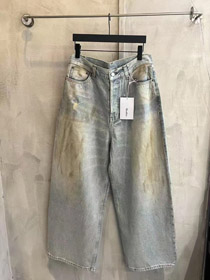 Acne Studios splatter-vernice tinto denim a gamba retta pantaloni casual-5440  