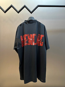 Balenciaga vintage distresso strappato loose-fitting trendy T-shirt-5459  