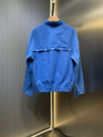 Miu Miu lettera ricamata blu camicia casual giacca-5485  