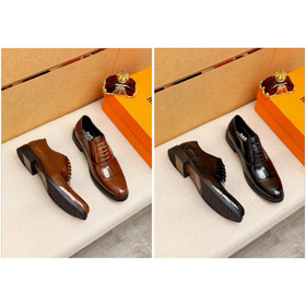 Hermès nuova classica pelle di vitello lace-up business scarpe-5507  