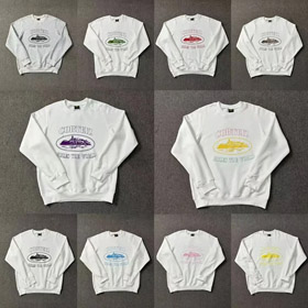 Corteiz serie crew collo lettera stampa maglietta a maniche lunghe-5539  