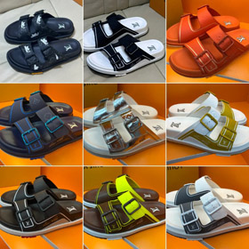 Louis Vuitton LV Nuovo trainer fibbia piatto sandali-5567  