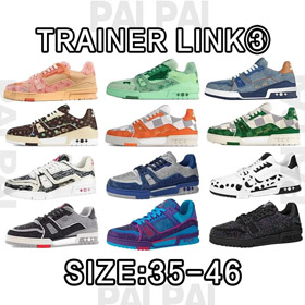 Louis Vuitton LV Trainer Crystal Lace-up Sneakers-5589  