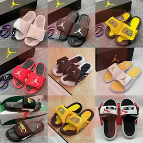 Giordania alla moda e comodo Velcro Pantofole-5594  