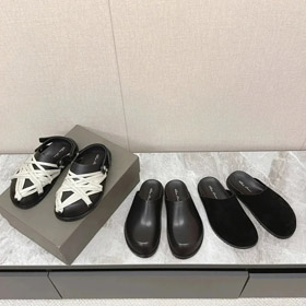 Rick Owens/RO Megalace chiuso-punta di piede pantofole-5597  