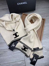 La nuova classica e versatile sciarpa calda a maglia in lana di Chanel-5600  